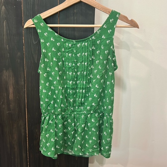 Anthropologie Chic Green Blouse - Picture 1 of 8